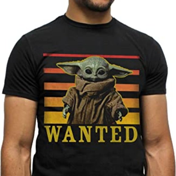 Star Wars Other - Star Wars Men’s Black Short Sleeve “Wanted” Yoda Graphic T-shirt Size 2X